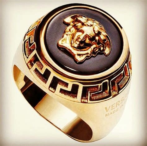 anillos versace para hombre|Versace anillos hombre .